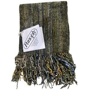 NWT Panoply Handwoven Chenille Scarf - Artisan Made by Eleanore Voutselas